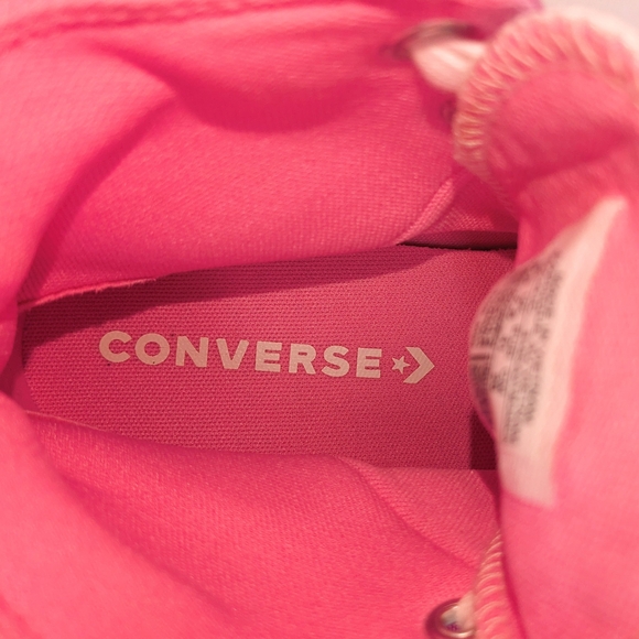 Converse Pink High Top Platform Retro Letterman Womens Sneaker - Picture 5 of 5